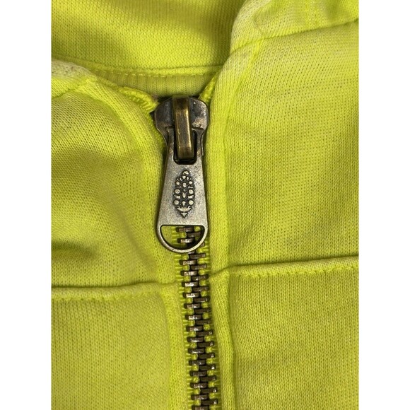 FP Movement Free People Full Zip Up Hoodie Fluorescent Neon Green Lime Small - Picture 4 of 10